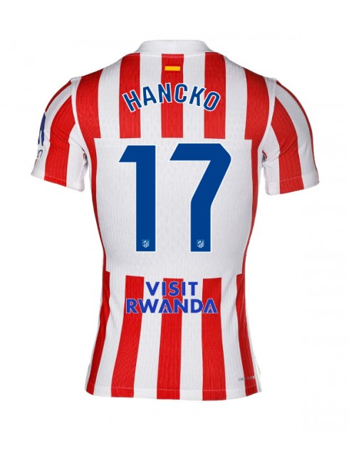 Atletico Madrid David Hancko #17 Replika Hemmakläder 2025-26 Kortärmad Atletico Madrid David Hancko #17 Replika Hemmakläder 2025-26 Kortärmad